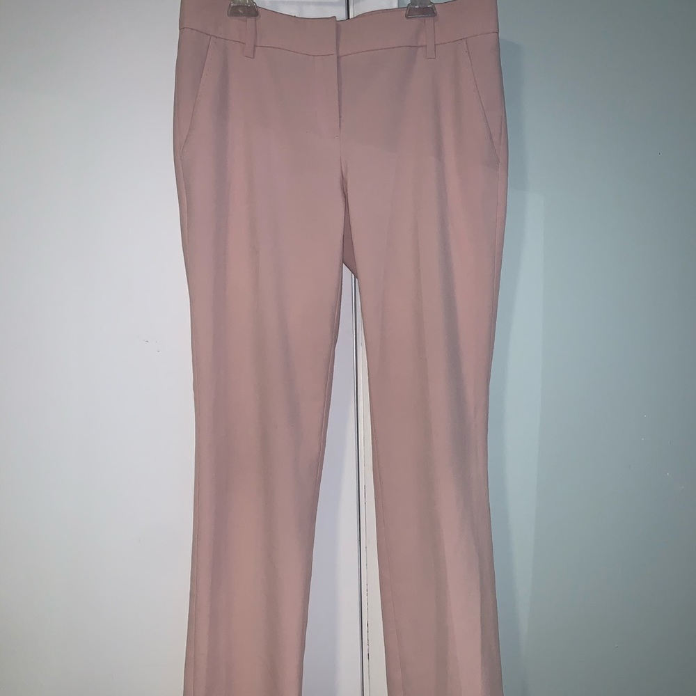 Straight leg light pink work pants
